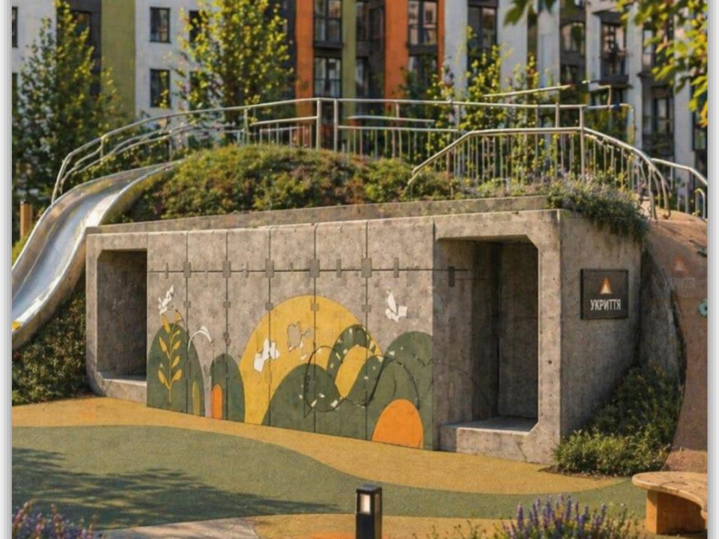 Protective children's playground